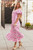 Dainty Floral Smocked Puff Sleeve Flowy Maxi Dress