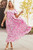 Dainty Floral Smocked Puff Sleeve Flowy Maxi Dress