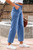Denim High Rise Cropped Wide Leg Jeans