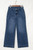 Denim High Rise Cropped Wide Leg Jeans