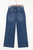 Denim High Rise Cropped Wide Leg Jeans
