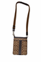 Coach Signature Brown Canvas Crossbody Bag Adjustable Strap