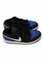 Air Jordan 1 Low Black & Royal Blue Men’s Sneakers Size 8 | Classic Street Style