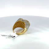 Men's Heart Diamond Ring w/ Baguette and Circle Diamonds - R 3181