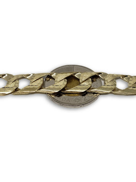 13mm Curb Chain Bracelet 10k Gold MMM-001