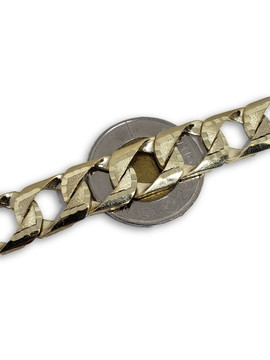 13mm Curb Chain Bracelet 10k Gold MMM-001