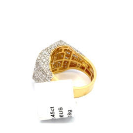 10K MEN'S DIAMOND RING WITH 2.45 CARAT NATURAL ROUND DIAMOND - wrn0886
