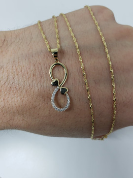 Infinity Heart Necklaces 10k NEW - TC-001