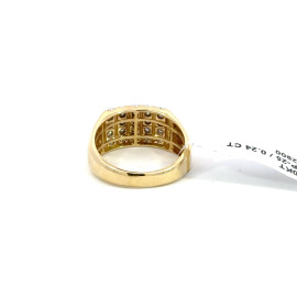 10K GOLD DIAMOND BAND ROUND 0.24CT - CMRR153SG