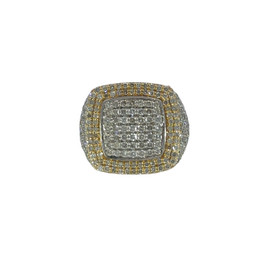 Men's 10k Gold Diamond Ring with Round Diamonds - GCLA Mens Ring 0008