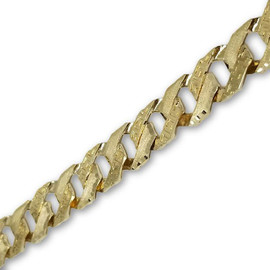 14.37MM 10k Yellow Handmade Old School Gold Chain MGC-051