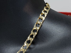 8MM 10k Yellow Diamond Cut Old School Gold Chain GC-MAB-007 - 20
