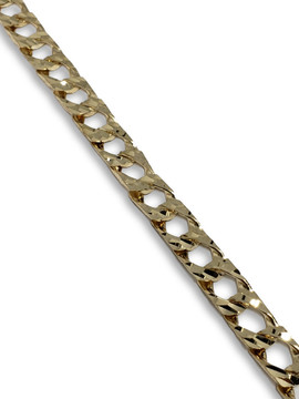 8MM 10k Yellow Diamond Cut Old School Gold Chain GC-MAB-007 - 20