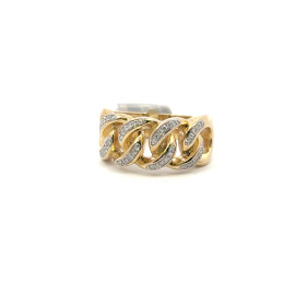 10K Men's Diamond Ring 7.7gr 0.22CT RM7041
