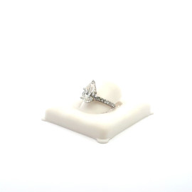 3.24ct Pear Shape 14K Diamond Ring