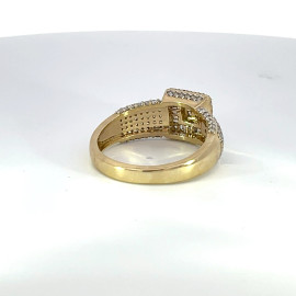 Men's Diamond Gold Ring with Baguette and Round Diamonds - GCLA Mens Ring 0009