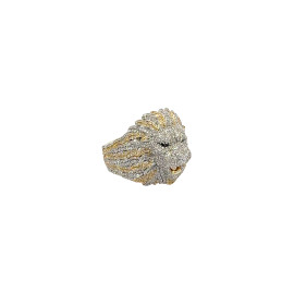 10K DIAMOND LION RING 2CT - 23SJ13272