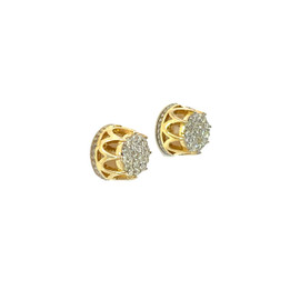 10k Gold 0.50CT Diamond Circle Earrings - GCLA Earrings Diamond Circle 061
