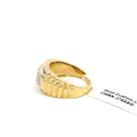 10K GOLD DIAMOND MEN'S RING 0.58CT - CMRR 278ASG