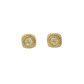 10k Gold 0.50CT Diamond Circle Earrings - GCLA Earrings Diamond Circle 077
