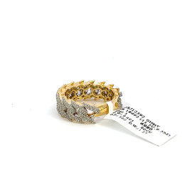 Men's Cuban Link Diamond Ring 1.27ct 10K Gold - 22SJ12392