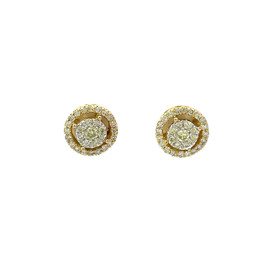 10k Gold 0.50CT Diamond Circle Earrings - GCLA Earrings Diamond Circle 083