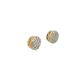 10k Gold 0.50CT Diamond Circle Earrings - GCLA Earrings Diamond Circle 082