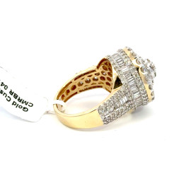 14K GOLD MEN'S DIAMOND RING 5.60CT - CMRBR 0419