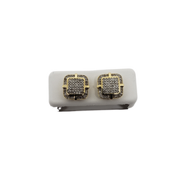 10K 0.40CT Diamond Stud Screw Back Earring DE-021