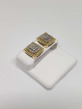 10k 1.00ct Diamond Stud Screw Back Earing SE0-012