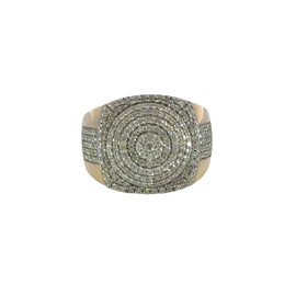 Men's Diamond Ring with 10k Gold - GCLA Mens Ring 0007