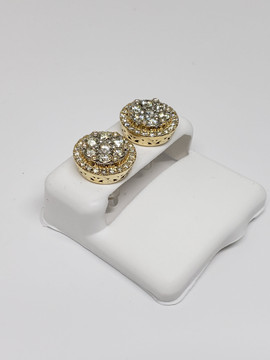 10K 0.25CT Diamond Stud Screw Back Earring DE-045