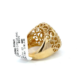 10K MEMORY PICTURE DIAMOND RING CUBAN - 23SJ10081