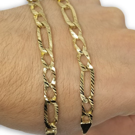 Curb Chain Bracelet 7mm 10k Gold BBB-001