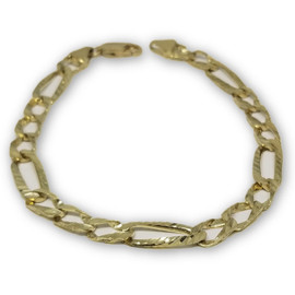 Curb Chain Bracelet 7mm 10k Gold BBB-001