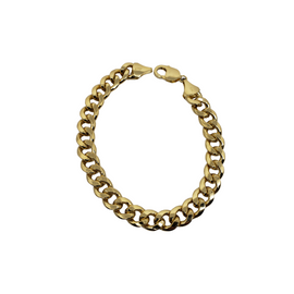9.8mm Miami Cuban Link 10K Yellow Gold Bracelet for Men BMC005