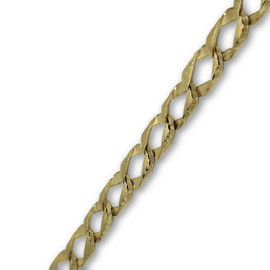 7.1MM 10k Yellow Handmade Gourmette Gold Chain MGC-062