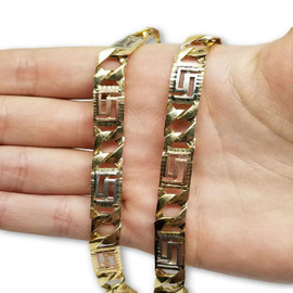 8.4MM 10k Yellow Medusa Gold Chain MGC-060
