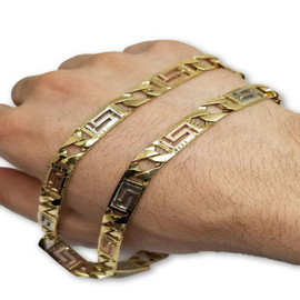8.4MM 10k Yellow Medusa Gold Chain MGC-060