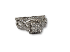 Diamond Princess Cut Ring 1.00ct in 14k White Gold GC-02169991