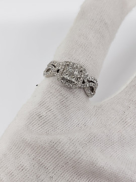 Diamond Princess Cut Ring 1.00ct in 14k White Gold GC-02169991