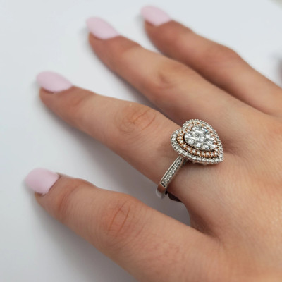 Diamond Heart Ring 0.50ct in 10k White Gold N8 GC-2159991-5 Diamond Heart Ring 0.50ct in 10k White Gold N8 GC-2159991-5