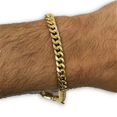 Miami Cuban Link Bracelet Italian 6mm 10k Gold GRM-109-4 Miami Cuban Link Bracelet Italian 6mm 10k Gold GRM-109-4