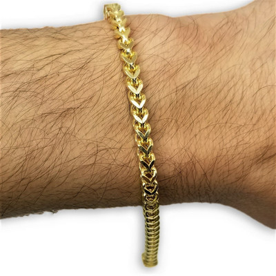 Miami Cuban Link Bracelet Italian 7mm 10k Gold GRM-107-7 Miami Cuban Link Bracelet Italian 7mm 10k Gold GRM-107-7