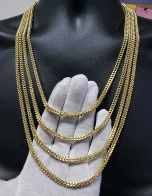 4.5MM 10k Yellow Gold Franco Chain FC080 4.5MM 10k Yellow Gold Franco Chain FC080