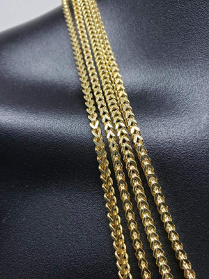 3MM 10k Yellow Gold Franco Chain FC006 3MM 10k Yellow Gold Franco Chain FC006