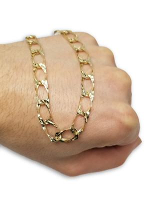 6.5mm Casting Cut Bracelet 10k Yellow Gold GCT-005-7 6.5mm Casting Cut Bracelet 10k Yellow Gold GCT-005-7