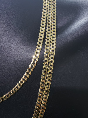 5mm Curb chain yellow gold 10 karat ALLECO-004 5mm Curb chain yellow gold 10 karat ALLECO-004