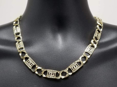 12MM 10k Yellow Gold Medusa Chain B457-1 12MM 10k Yellow Gold Medusa Chain B457-1