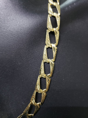 13mm 10k Yellow Gold Old School chain-2 13mm 10k Yellow Gold Old School chain-2